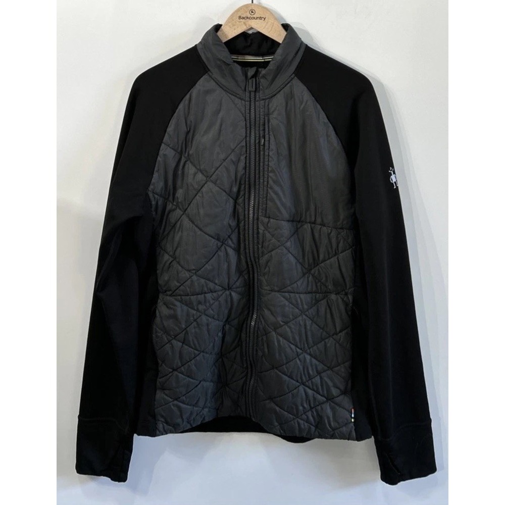 Mens Smartwool Smartloft 120 Full Zip Jacket Sz XL Zip pockets Wool Blend